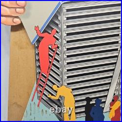 Very Rare Vintage 1929 Eveready Battery Store Display 18 1/2 x 36 1/4