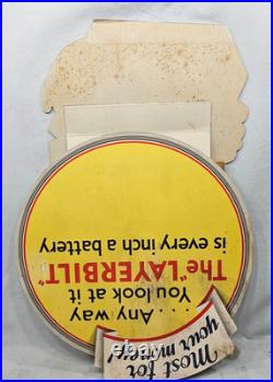 Very Rare Vintage 1929 Eveready Battery Store Display 18 1/2 x 36 1/4