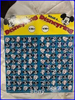 Very Rare Vintage New Old Stock Walt Disney Ring Store Display Made In USA