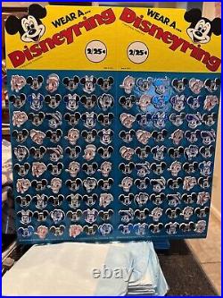 Very Rare Vintage New Old Stock Walt Disney Ring Store Display Made In USA