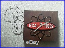 (Very Rare) Vintage RCA Tube Radio Atomic 1950's-1960's Era Store Display Clock