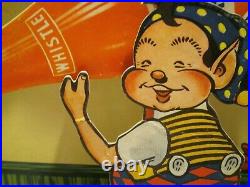 Very Rare Whistle Die-Cut Cardboard Countertop Advertising Display