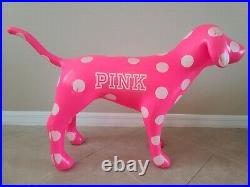 Victoria Secret Pink Polka Dot Dog Store Display Large Over 2 Feet Tall RARE