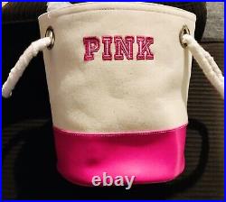 Victoria's Secret PINK RARE Collectible Mini Canvas Storage Bin 1 DAY SALE