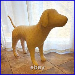 Victoria's Secret PINK XL Store Display Dog Mannequin Blush Polka Dot RARE Y2