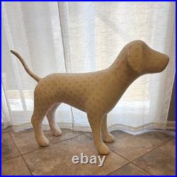 Victoria's Secret PINK XL Store Display Dog Mannequin Blush Polka Dot RARE Y2