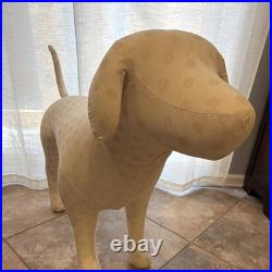 Victoria's Secret PINK XL Store Display Dog Mannequin Blush Polka Dot RARE Y2