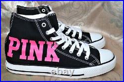 Victoria's Secret Pink Rare Htf Black Pink Converse Store Display Shoes D004