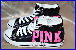 Victoria's Secret Pink Rare Htf Black Pink Converse Store Display Shoes D004