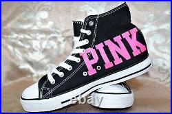 Victoria's Secret Pink Rare Htf Black Pink Converse Store Display Shoes D004