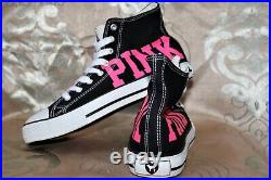 Victoria's Secret Pink Rare Htf Black Pink Converse Store Display Shoes D004