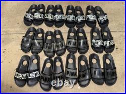 Victoria's Secret Pink Rare Pink Store Display Sandals Lot Of 12 Pairs