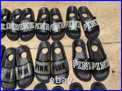 Victoria's Secret Pink Rare Pink Store Display Sandals Lot Of 12 Pairs
