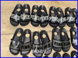 Victoria's Secret Pink Rare Pink Store Display Sandals Lot Of 12 Pairs