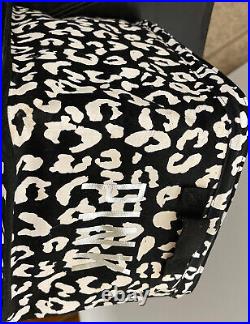 Victoria's Secret Pink Rare Silver Cheetah Print Storage Canvas Display Bin New