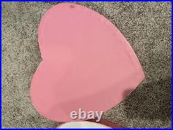 Victoria's Secret VS Pink Monogram Hat Box Store Display Heart Box Rare HTF