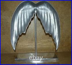 Victoria's Secret VS Rare/HTF Silver Polished Metal Angel Wings Store Display