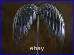 Victoria's Secret VS Rare/HTF Silver Polished Metal Angel Wings Store Display