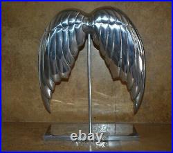 Victoria's Secret super model Angel Wings Metal Store Display Statue Prop Rare