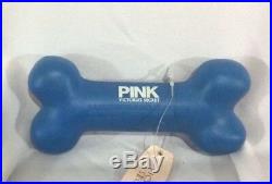 Victorias Secret Pink DOG BONE Rubber Chew Toy BLUE SUPER RARE NWT