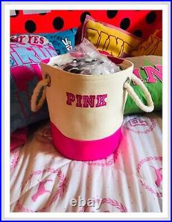 Victorias Secret Pink RARE/HTF MINI Canvas Store Prop Storage Bin Display