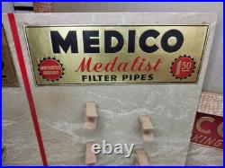 Vint Medico Pipe Store Display Cardboard 30x16 S. M. Frank & Co. Rare Advertising