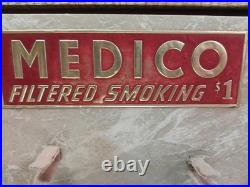 Vint Medico Pipe Store Display Cardboard 30x16 S. M. Frank & Co. Rare Advertising