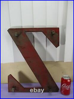 Vintage 18 Wooden Letters ZAP Store Shop Sign Display RED 1930's/1940's RARE