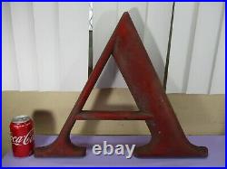 Vintage 18 Wooden Letters ZAP Store Shop Sign Display RED 1930's/1940's RARE
