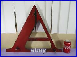 Vintage 18 Wooden Letters ZAP Store Shop Sign Display RED 1930's/1940's RARE