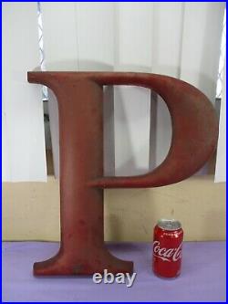 Vintage 18 Wooden Letters ZAP Store Shop Sign Display RED 1930's/1940's RARE