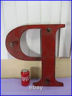 Vintage 18 Wooden Letters ZAP Store Shop Sign Display RED 1930's/1940's RARE