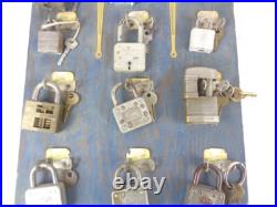 Vintage 1930s Master World's Finest Padlock Locks Store Display RARE