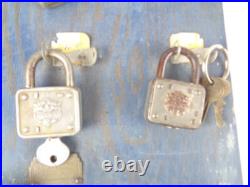 Vintage 1930s Master World's Finest Padlock Locks Store Display RARE