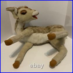 Vintage 1950's Department Store Display Deer Doe & Fawn MCM 19 X 26 Lot 2 Rare