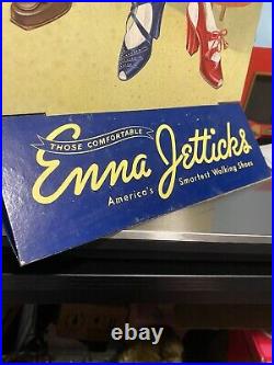 Vintage 1950s advertising store display For Enna Jetticks Woman's Shoes Rare