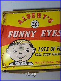 Vintage 1960's R. L. Albert and Son Alberts Funny Eyes Store Display RARE NEW