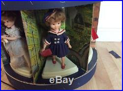 Vintage 1960s Penny Brite Doll Store Display Carousel with7 Dolls Topper Toys Rare