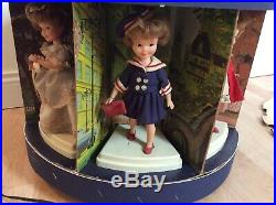 Vintage 1960s Penny Brite Doll Store Display Carousel with7 Dolls Topper Toys Rare