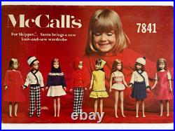 Vintage 1965 Barbie Skipper McCall's Doll Clothing Pattern Store Display RARE