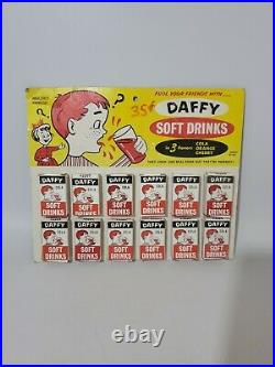 Vintage 1965 FRANCO DAFFY SODA PRANK Joke Gag Gift Old Store Display NOS RARE
