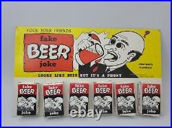 Vintage 1965 FRANCO FAKE BEER PRANK Joke Gag Gift Old Store Display NOS RARE