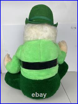 Vintage 1965 Large Leprechaun Beer Store Display Plush Doll Jameson Rare