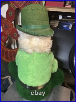 Vintage 1965 Large Leprechaun Beer Store Display Plush Doll Jameson Rare