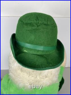 Vintage 1965 Large Leprechaun Beer Store Display Plush Doll Jameson Rare