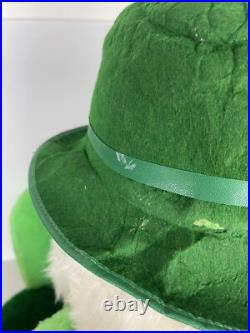 Vintage 1965 Large Leprechaun Beer Store Display Plush Doll Jameson Rare