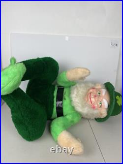 Vintage 1965 Large Leprechaun Beer Store Display Plush Doll Jameson Rare