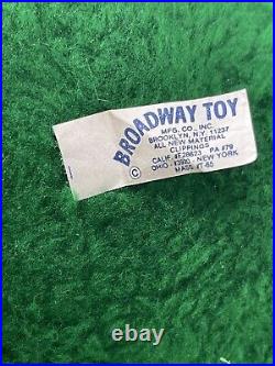 Vintage 1965 Large Leprechaun Beer Store Display Plush Doll Jameson Rare