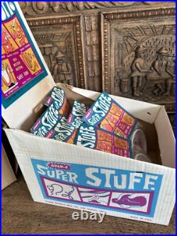 Vintage 1967 Rare In Box Store Display Wham-o Super Stuff With 6 Packages