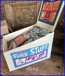 Vintage 1967 Rare In Box Store Display Wham-o Super Stuff With 6 Packages